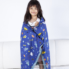 Charming Galaxy Cotton Printed Mix Green Bamboo 2 Sides Weighted Blanket Cover